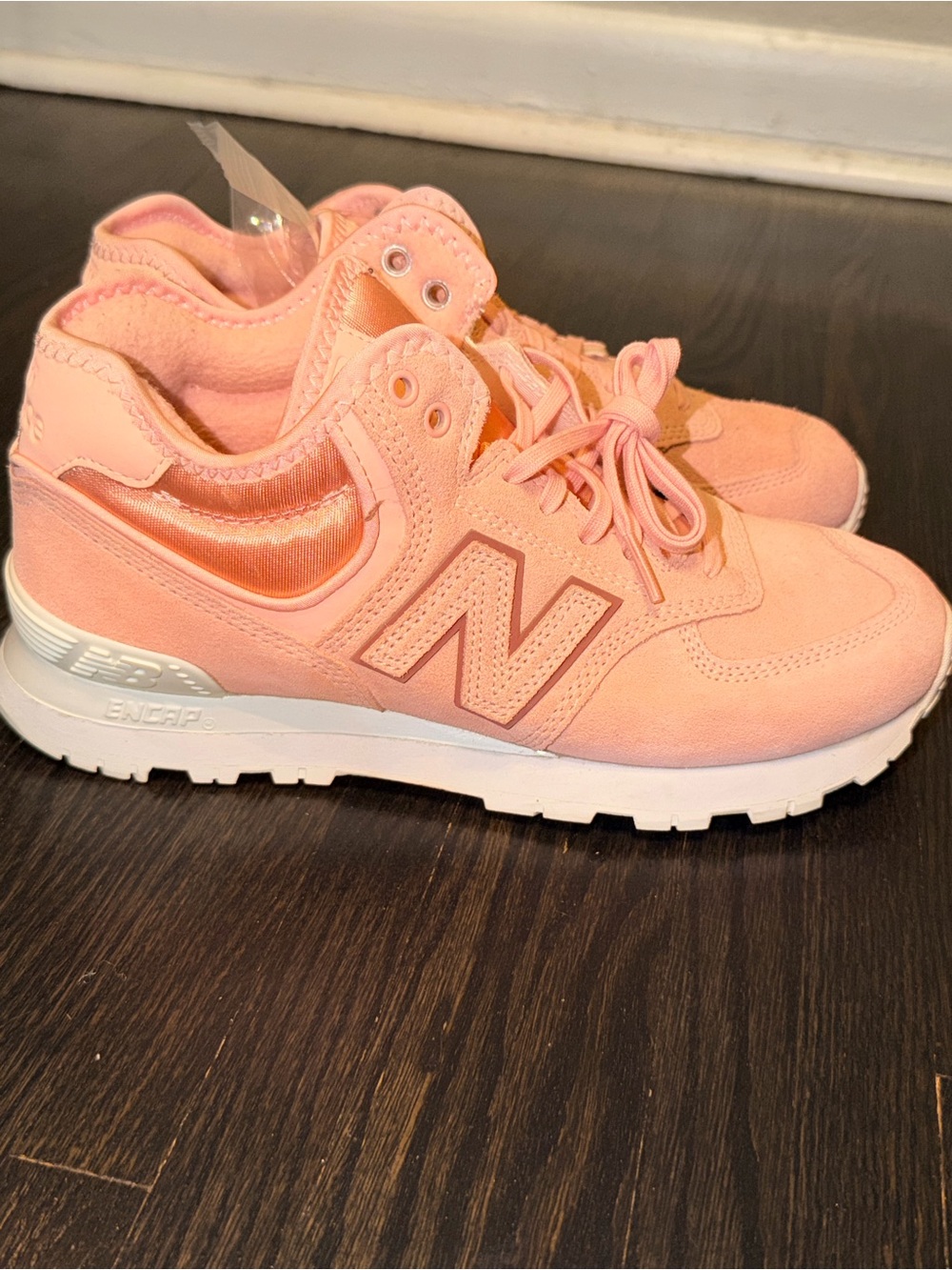 New Balance Women’s Peach Pink Athletic Sneakers